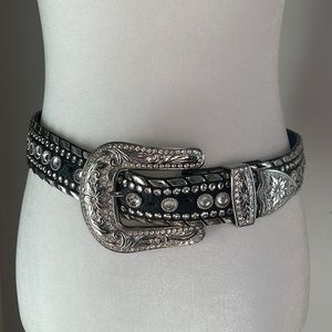 Black rhinestone Kippy belt